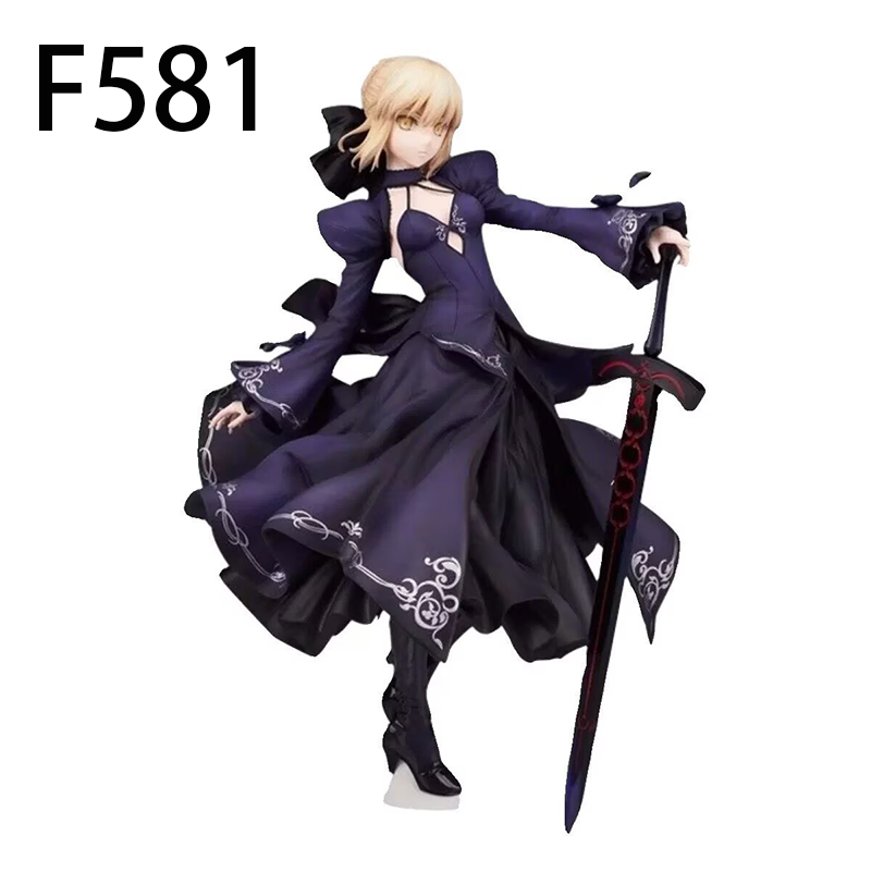 Fate Stay Night Saber Alter Statue Figure Dark Saber Altria Pendragon Model Collection Toy Display Gift Decoration