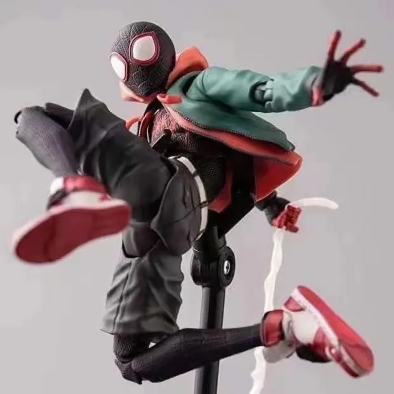 Spider-Man Miles Morales Action Figure Toy Movable Joint Anime Display Model Fans Collectors Gift Decoration