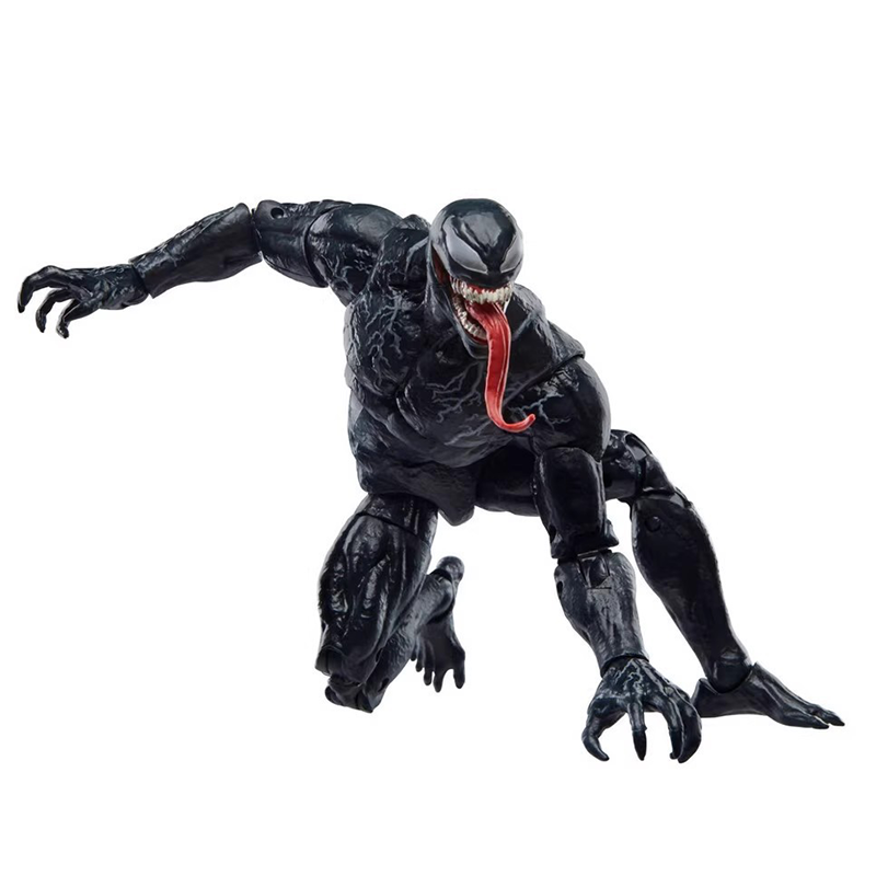 Venom Action Figure Multi Head Symbiote Marvel Movable Joints Collection Toy Dynamic Pose Model Superhero Gift