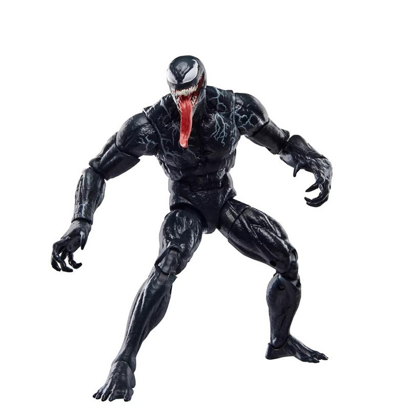 Venom Action Figure Multi Head Symbiote Marvel Movable Joints Collection Toy Dynamic Pose Model Superhero Gift