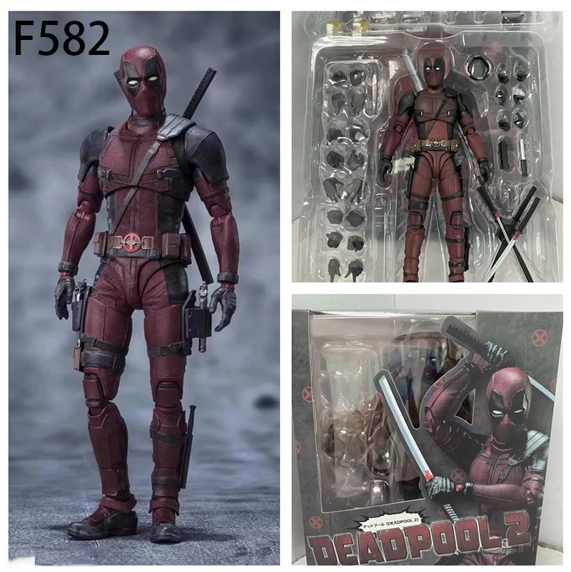 Deadpool 2 Action Figure Movable Joints Marvel Wade Wilson Collection Toy Dynamic Pose Model Gift Fans