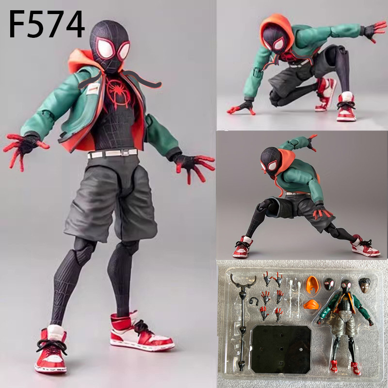 Spider-Man Miles Morales Action Figure Toy Movable Joint Anime Display Model Fans Collectors Gift Decoration