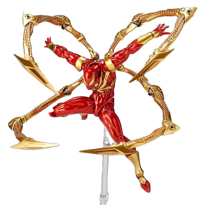 Iron Spider Man Action Figure Marvel Avengers Movable Joints Collection Dynamic Pose Peter Parker Armor Model Toy Gift