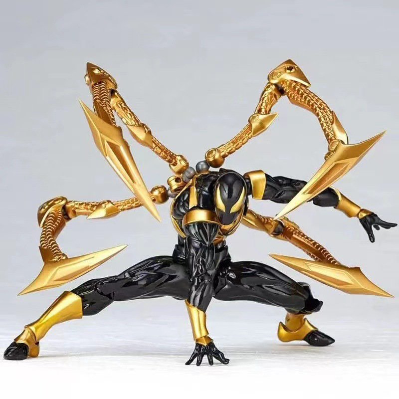 Iron Spider Man Action Figure Marvel Avengers Movable Joints Collection Dynamic Pose Peter Parker Armor Model Toy Gift