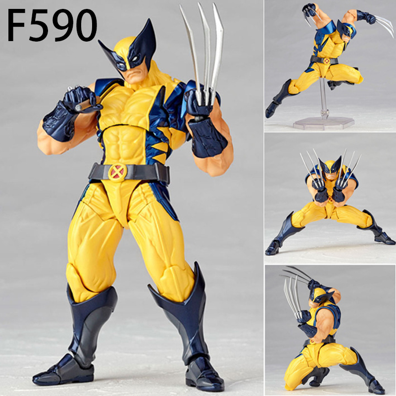 Wolverine Action Figure Marvel X-Men Logan Fully Articulated Movable Joints Collection Dynamic Pose Model Toy Gift
