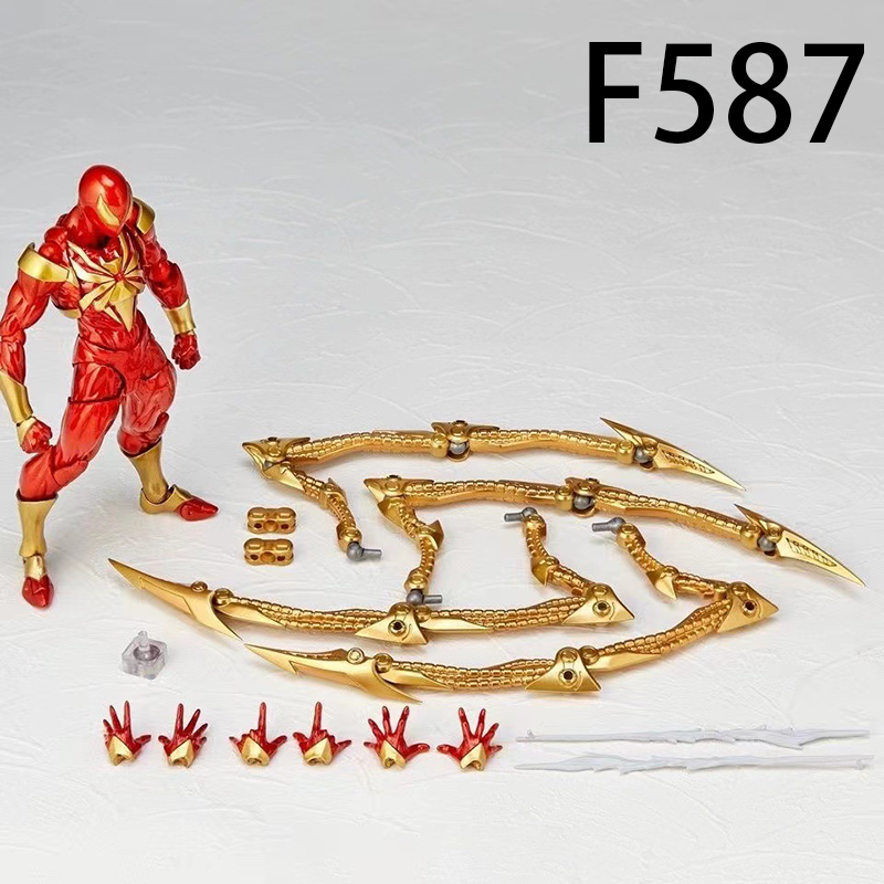 Iron Spider Man Action Figure Marvel Avengers Movable Joints Collection Dynamic Pose Peter Parker Armor Model Toy Gift
