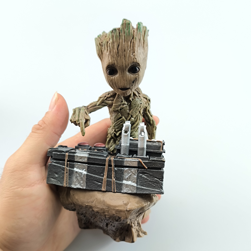 Groot Statue Figure Guardians of the Galaxy Groot PVC Collection Toy Cute Plant Model Marvel Gift Decoration