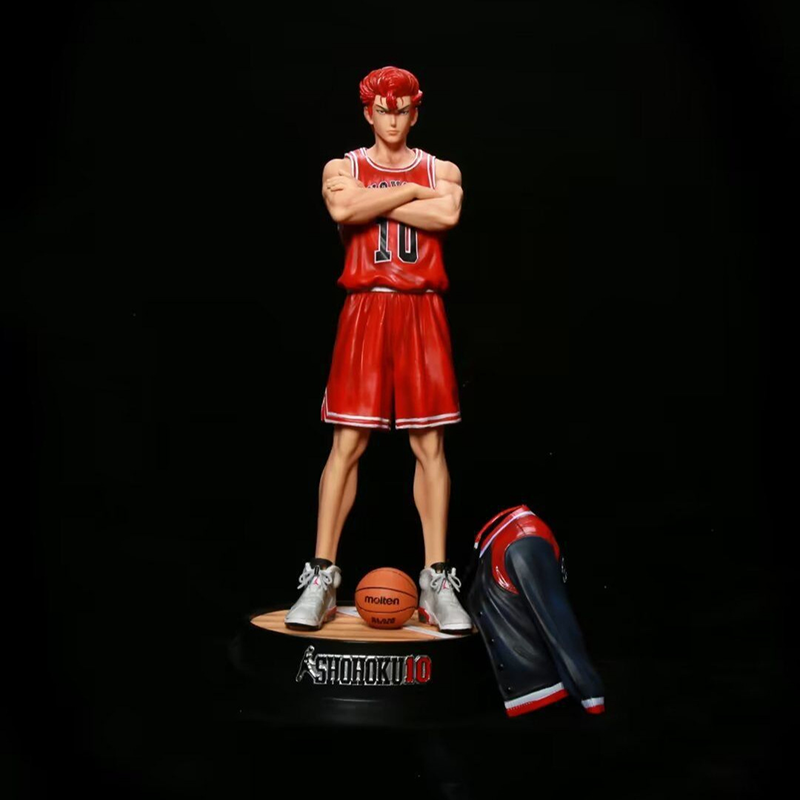 Slam Dunk Hanamichi Sakuragi Statue Figure Anime PVC Collection Basketball Model Toy Desk Decoration Gift