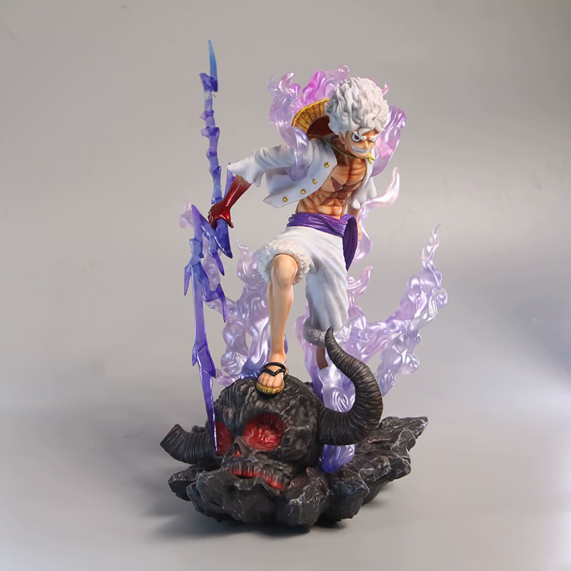 One Piece Luffy Wano Kaido Battle Statue Figure Onigashima Gear 5 Sun God Nika PVC Collection Model Toy Gift Decoration