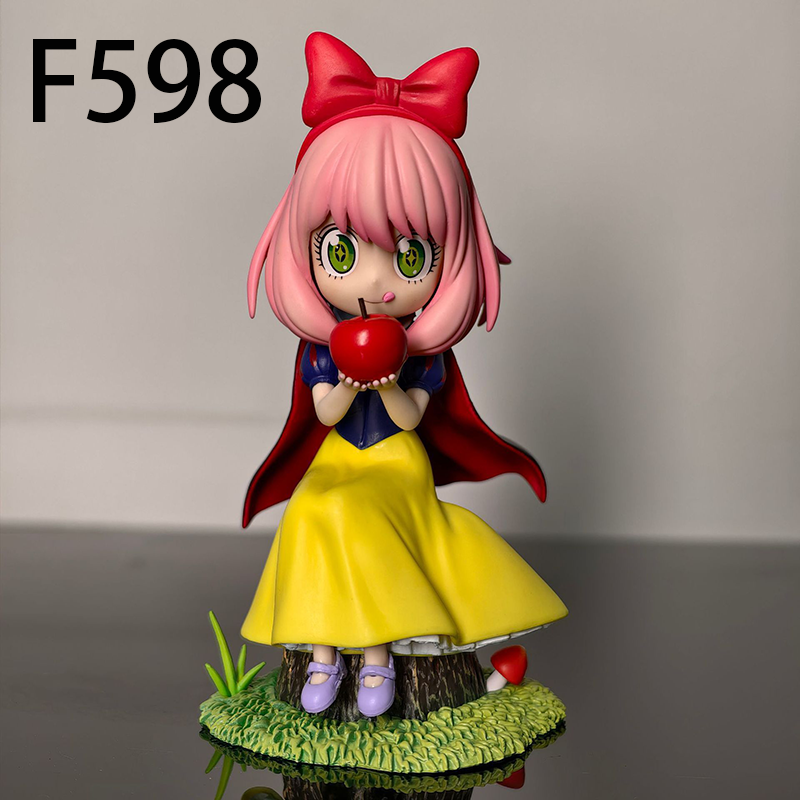 Anya Forger Snow White Cosplay Statue Figure Spy x Family Anime Collection Model Cute Toy Desk Decoration Gift