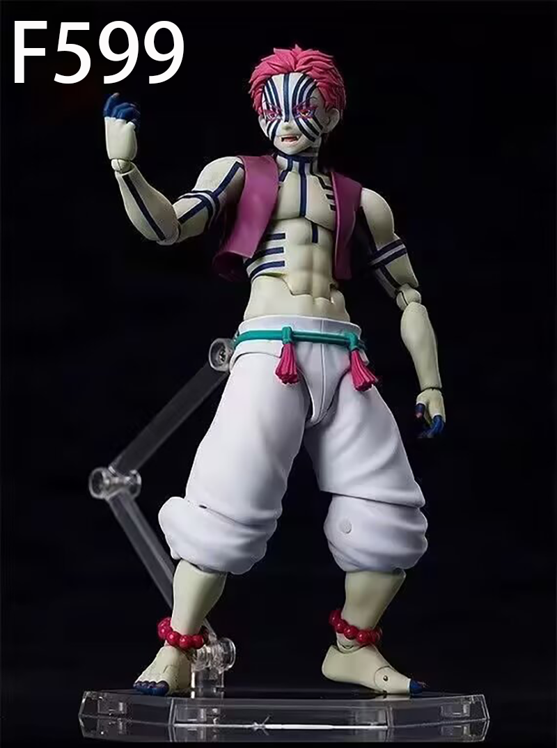 Demon Slayer Akaza Action Figure Movable Joints Collection Model Toy Dynamic Pose Upper Moon Three Gift