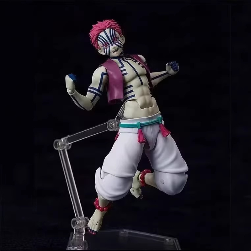 Demon Slayer Akaza Action Figure Movable Joints Collection Model Toy Dynamic Pose Upper Moon Three Gift