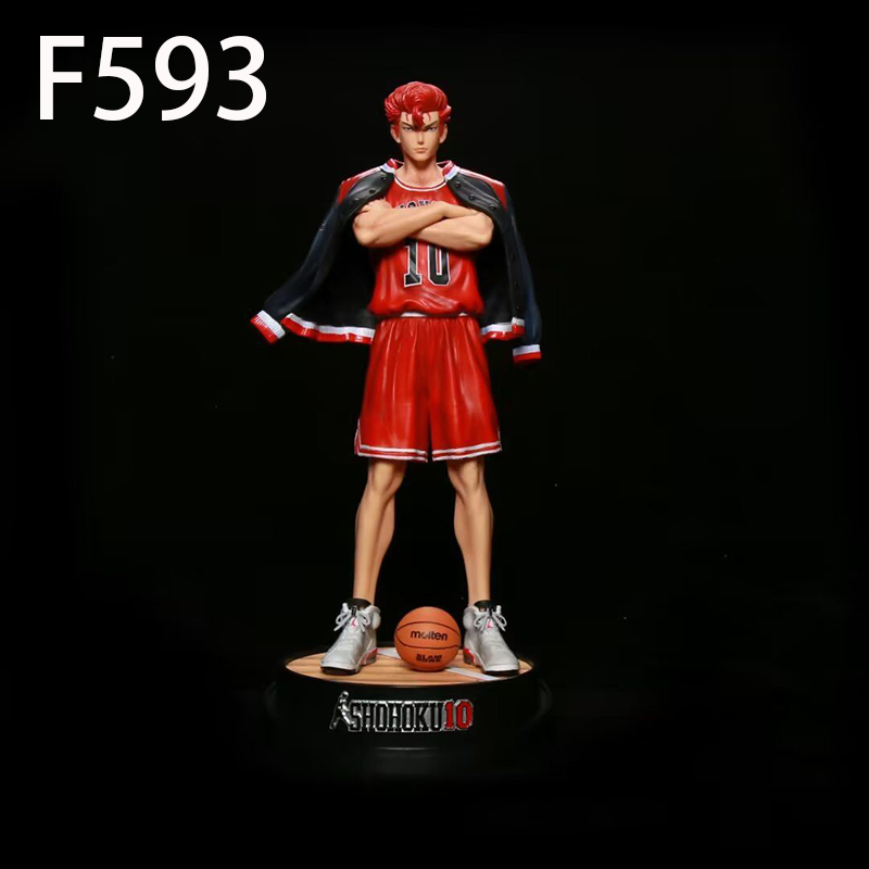 Slam Dunk Hanamichi Sakuragi Statue Figure Anime PVC Collection Basketball Model Toy Desk Decoration Gift