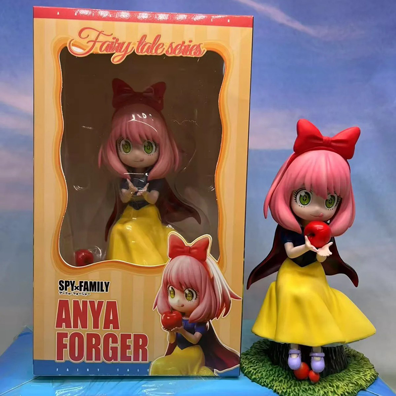 Anya Forger Snow White Cosplay Statue Figure Spy x Family Anime Collection Model Cute Toy Desk Decoration Gift