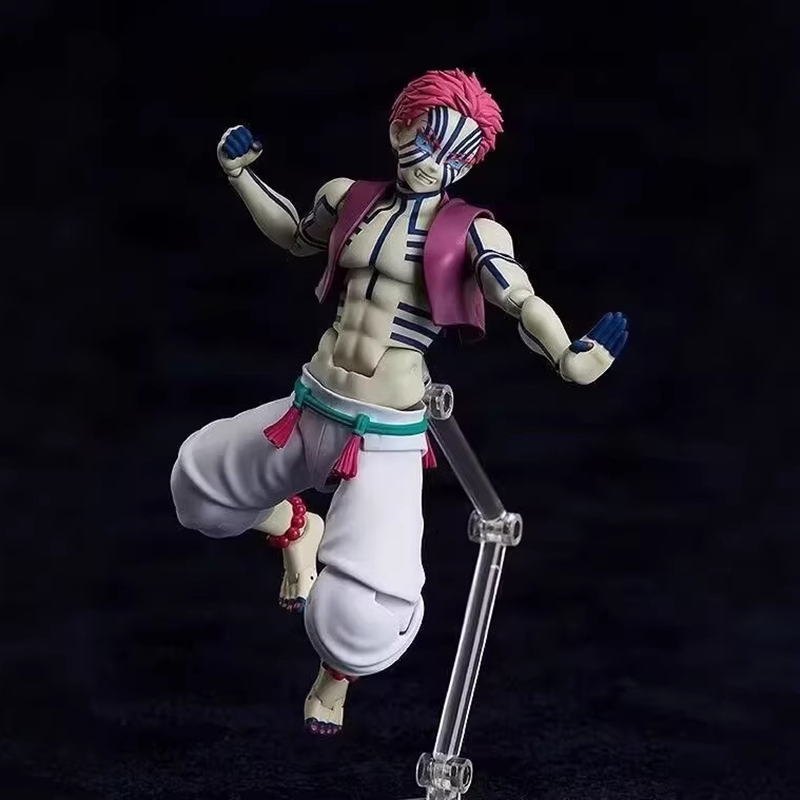 Demon Slayer Akaza Action Figure Movable Joints Collection Model Toy Dynamic Pose Upper Moon Three Gift