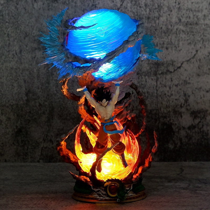 Goku Spirit Bomb Dragon Ball Statue Figure Premium Collection Anime Detailed Son Goku Model Toy Fans Decoration Collectors