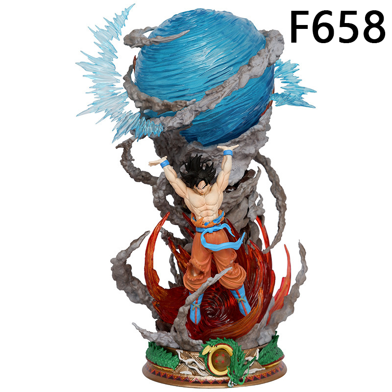 Goku Spirit Bomb Dragon Ball Statue Figure Premium Collection Anime Detailed Son Goku Model Toy Fans Decoration Collectors
