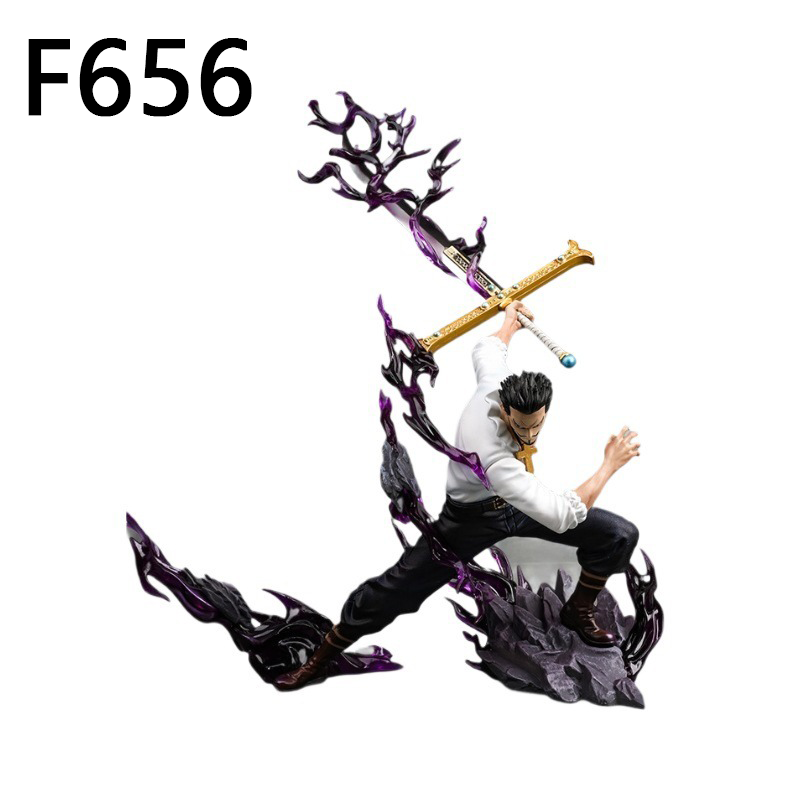Dracule Mihawk Sword Slash Statue Figure One Piece Collection Detailed Anime Model Toy Fans and Collectors