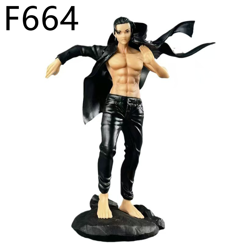 Attack on Titan Eren Yeager Statue Figure Premium Anime Collection Model Toy Detailed Character Sculpture Fans Collectors