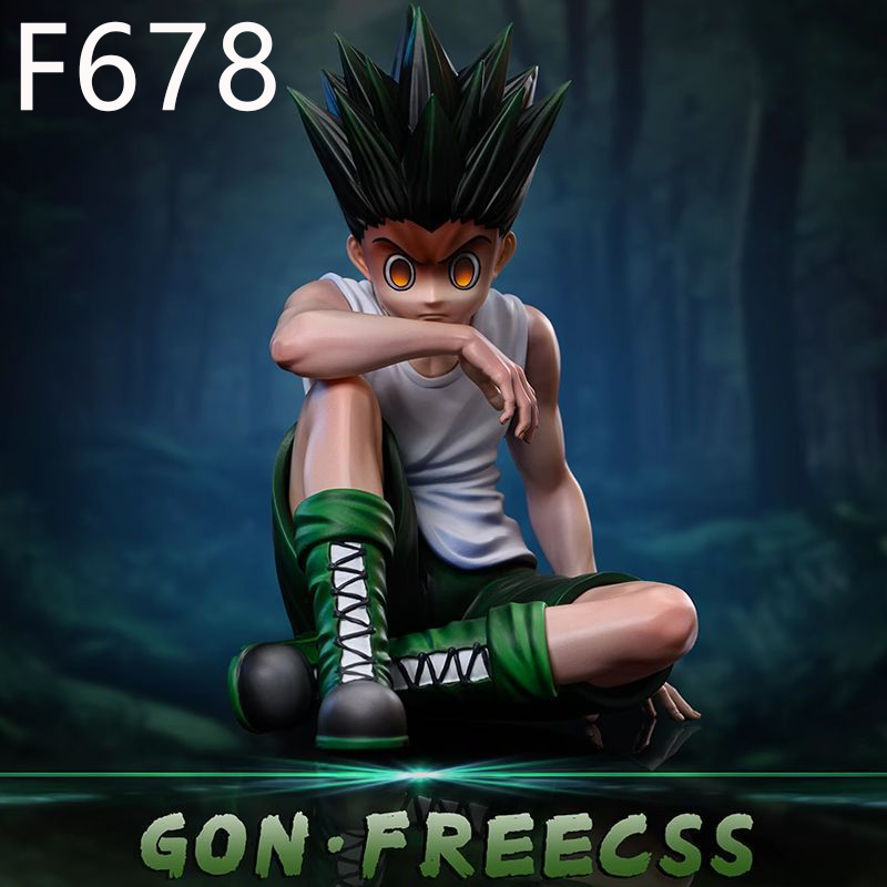 Gon Freecss Statue Figure Sitting Pose Hunter x Hunter Collection AnimeToy Fans and Collectors Premium Model