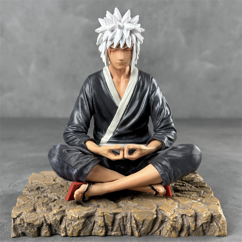 Jiraiya Meditation Statue Figure Naruto Anime Collection Detailed Sage Master Model Toy Fans and Collectors