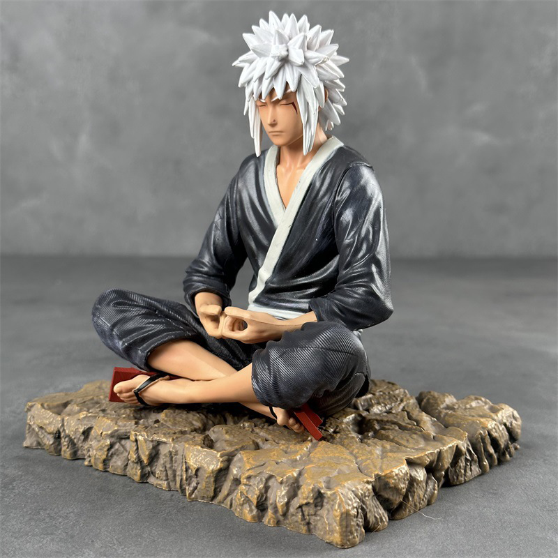 Jiraiya Meditation Statue Figure Naruto Anime Collection Detailed Sage Master Model Toy Fans and Collectors