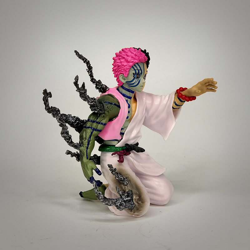 Demon Slayer Akaza Statue Figure Kneeling Position Premium Anime Collection Model Detailed Toy Fans Collectors