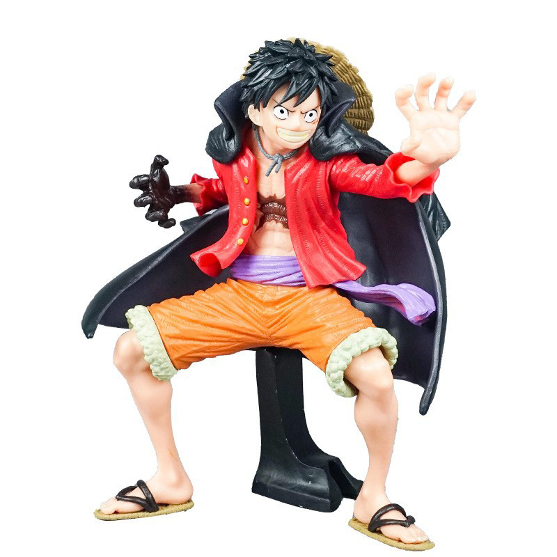 One Piece Monkey D Luffy Statue Figure Cape Version Premium Anime Collection Detailed Model Toy Fans Collectors and Decoration Enthusiasts