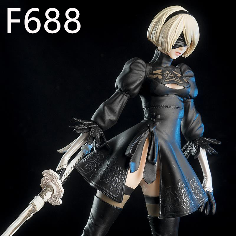 NieR Automata YoRHa No 2 Type B 2B Statue Figure Anime Collection Detailed Model Toy Fans Collectors and Gaming Enthusiasts ﻿