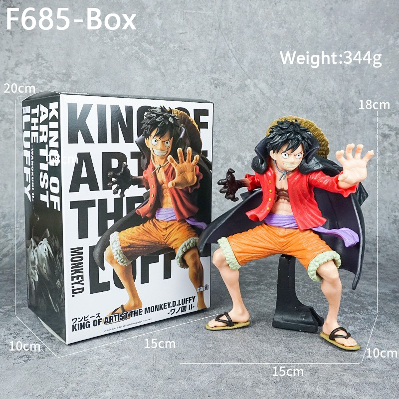One Piece Monkey D Luffy Statue Figure Cape Version Premium Anime Collection Detailed Model Toy Fans Collectors and Decoration Enthusiasts