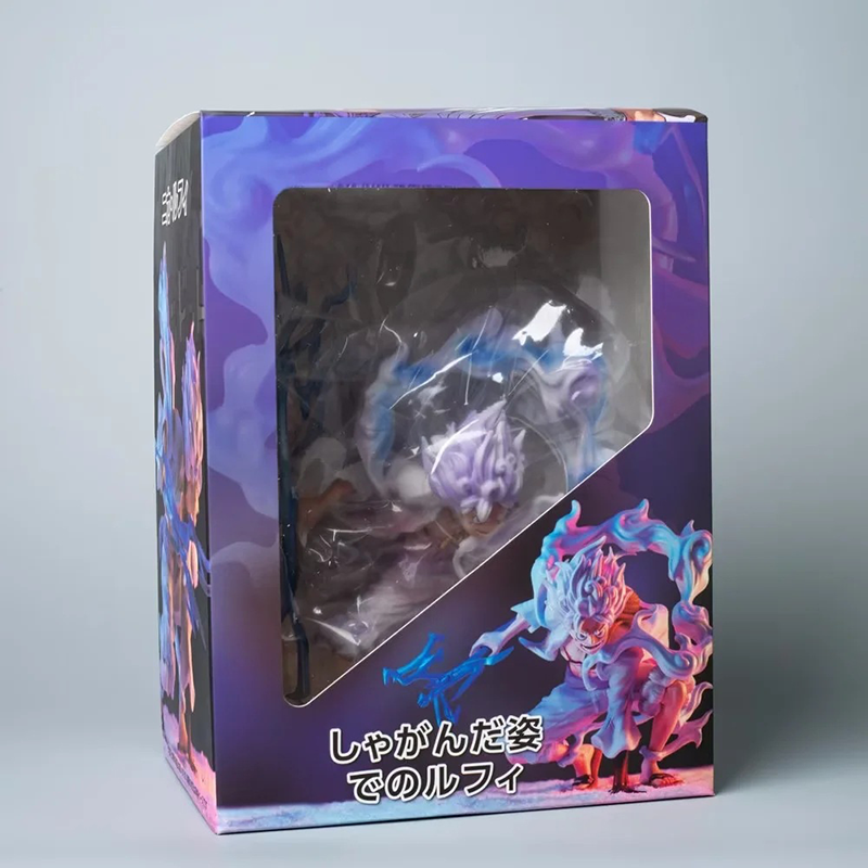 Monkey D Luffy Gear 5 Nika Statue Figure Lightning Crouching One Piece Anime Premium Collection Model Toy Fans