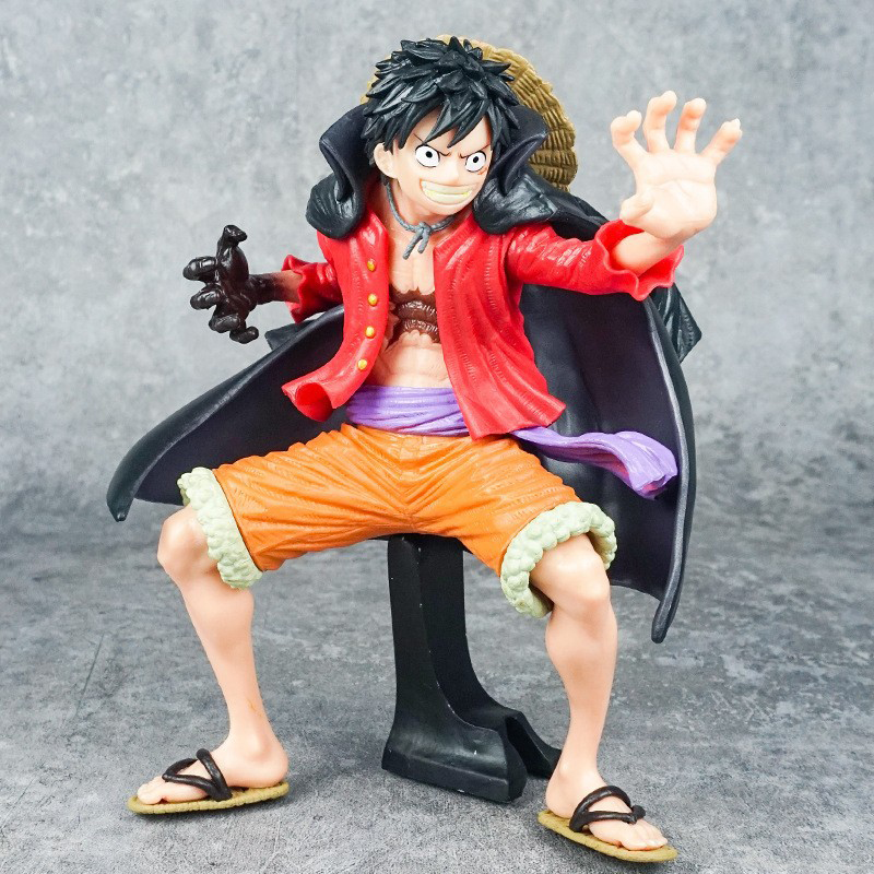 One Piece Monkey D Luffy Statue Figure Cape Version Premium Anime Collection Detailed Model Toy Fans Collectors and Decoration Enthusiasts