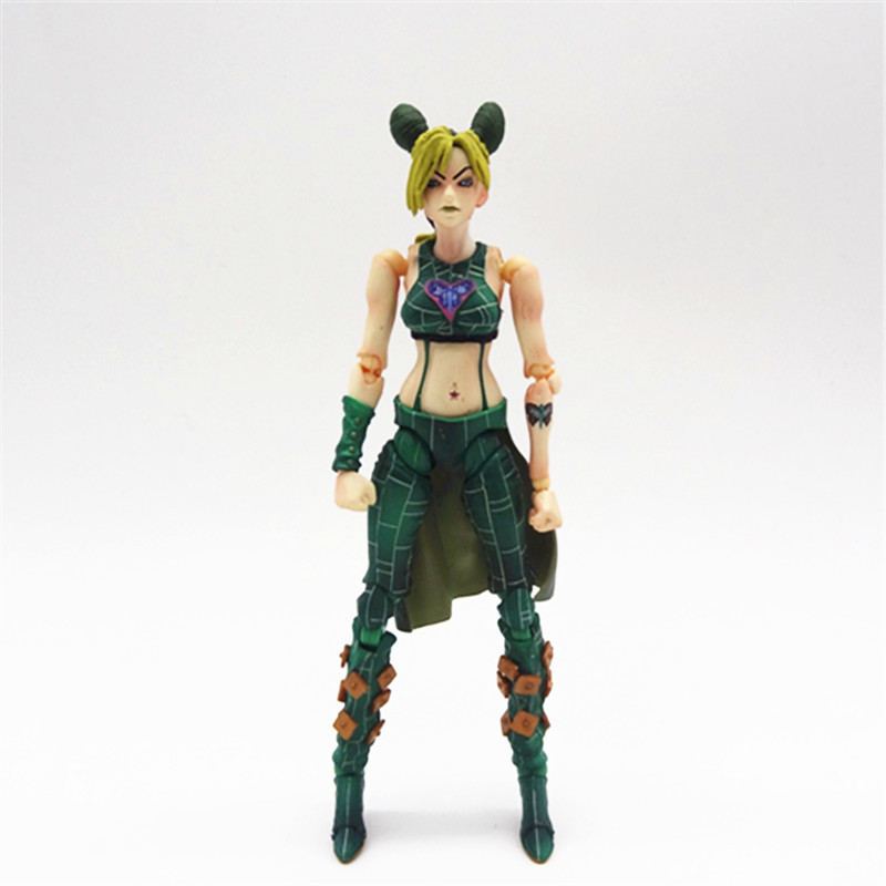 JoJo’s Bizarre Adventure Dio Brando and Jolyne Cujoh Action Figure Articulated Dynamic Pose Collection Anime Model Toy Fans