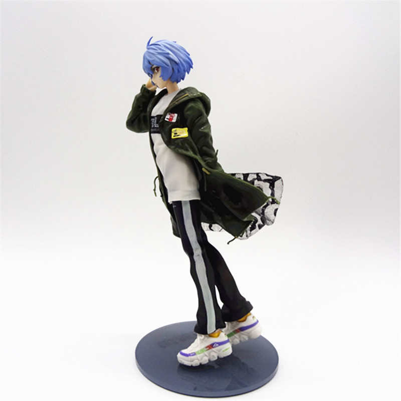 Rei Ayanami Trench Coat Statue Figure Evangelion Collection Anime Detailed Model Toy Fans and Collectors
