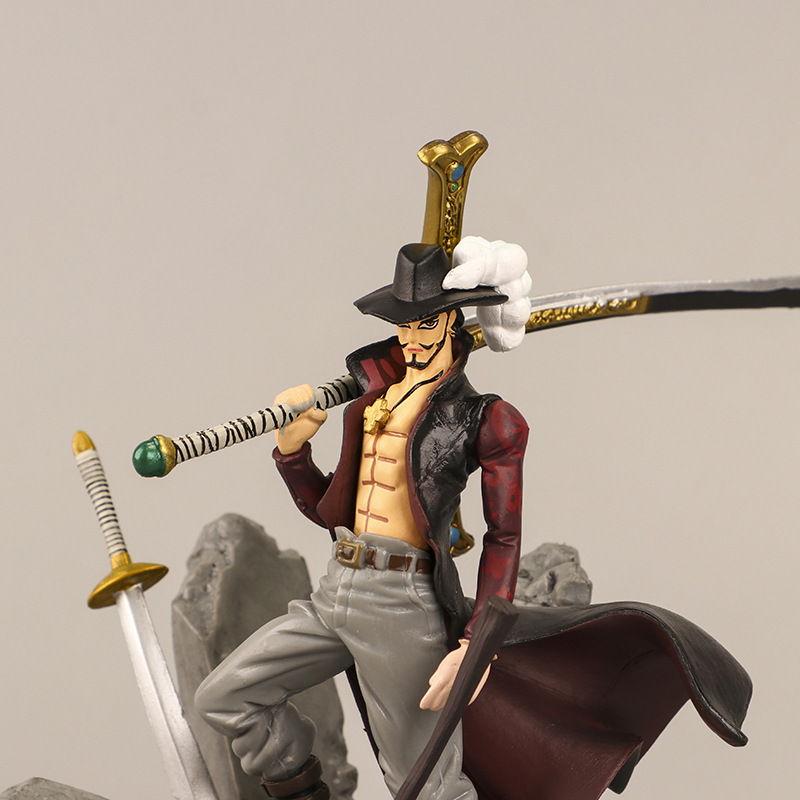 Dracule Mihawk One Piece Statue Figure Premium Anime Collection Detailed Swordsman Model Toy Fans Collectors