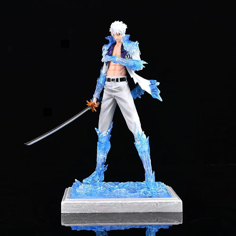 Bleach Toshiro Hitsugaya Figure Statue Mature Form Four World Ice Binding Collection Anime Detailed Model Toy