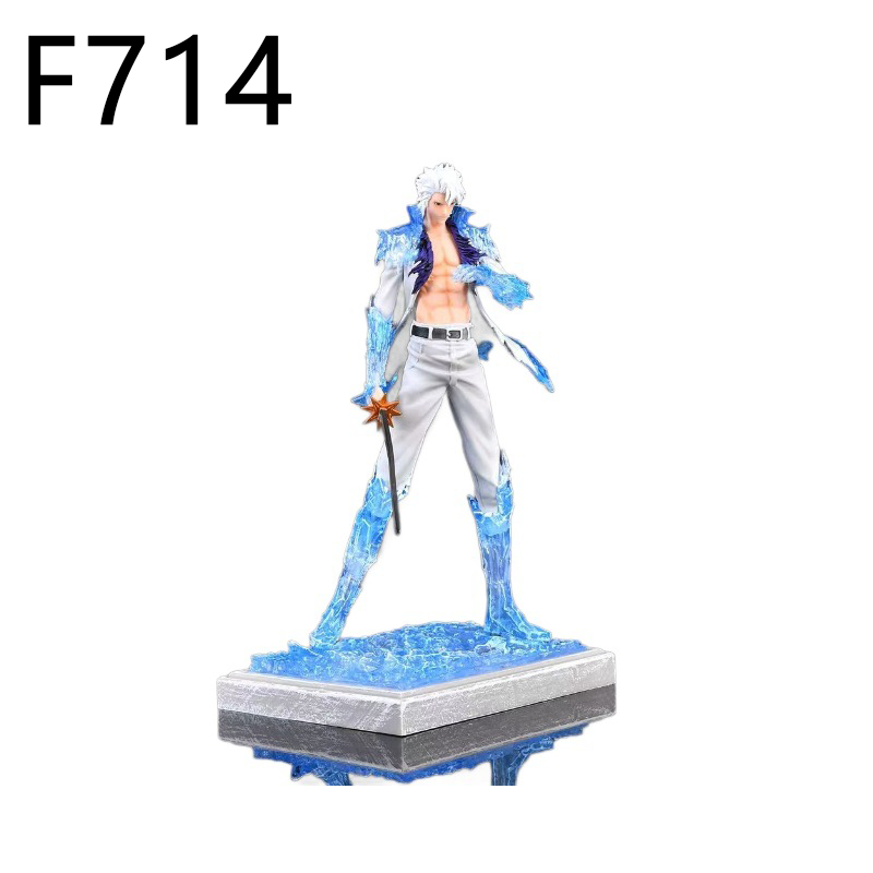 Bleach Toshiro Hitsugaya Figure Statue Mature Form Four World Ice Binding Collection Anime Detailed Model Toy