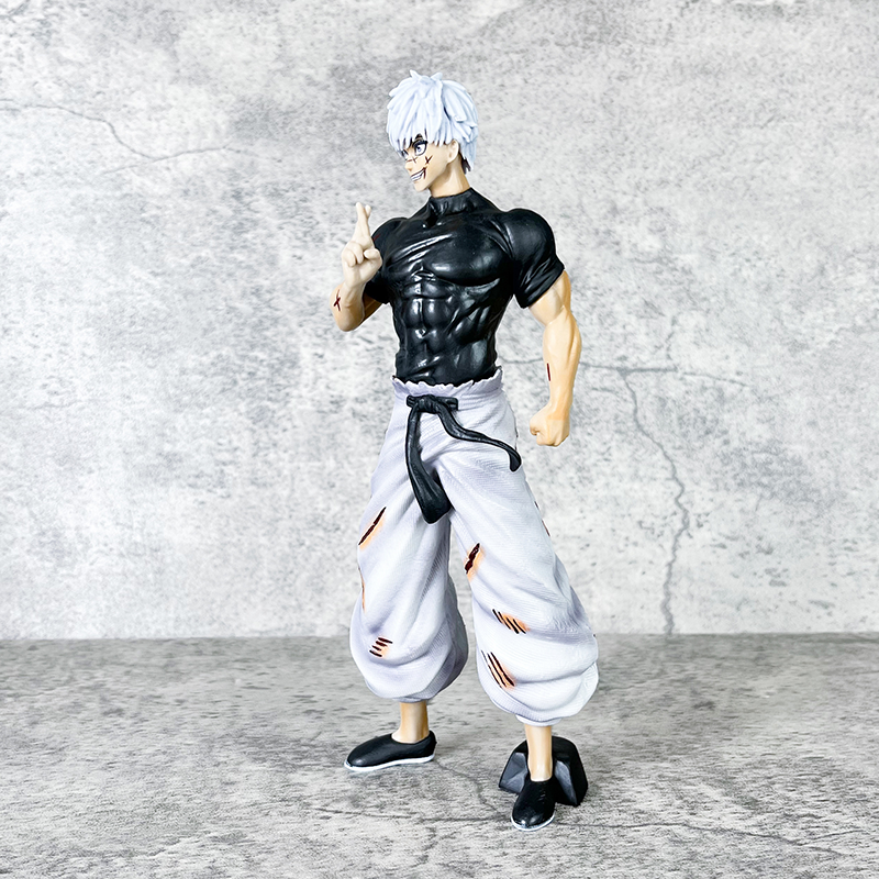 Satoru Gojo Jujutsu Kaisen Statue Figure Interchangeable Faces Premium Anime Collection Model Toy Fans and Collectors