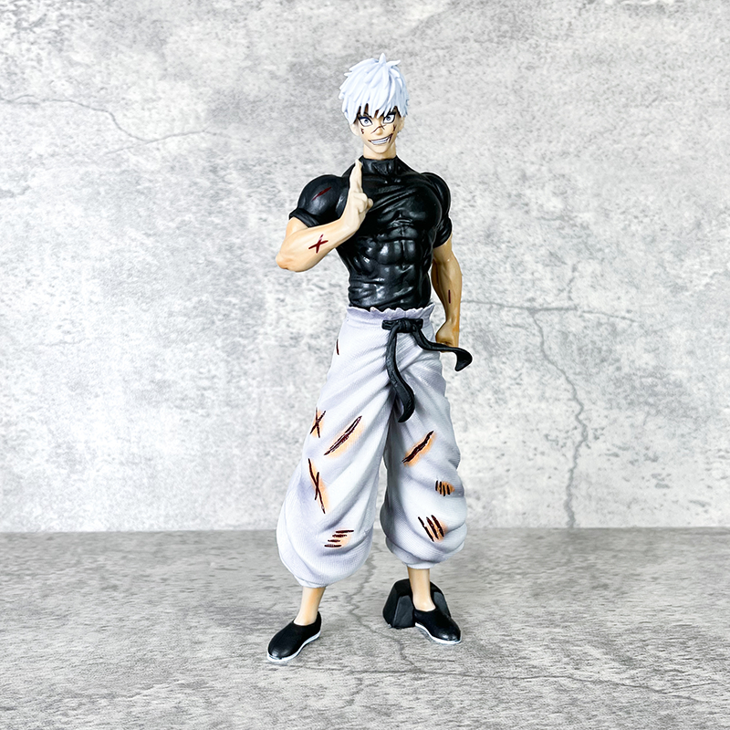 Satoru Gojo Jujutsu Kaisen Statue Figure Interchangeable Faces Premium Anime Collection Model Toy Fans and Collectors