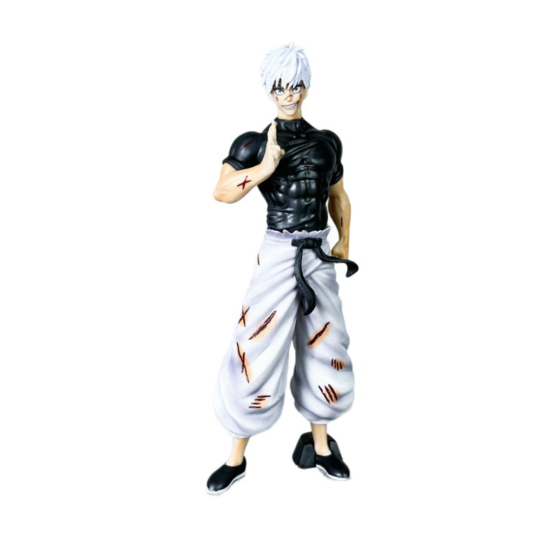Satoru Gojo Jujutsu Kaisen Statue Figure Interchangeable Faces Premium Anime Collection Model Toy Fans and Collectors
