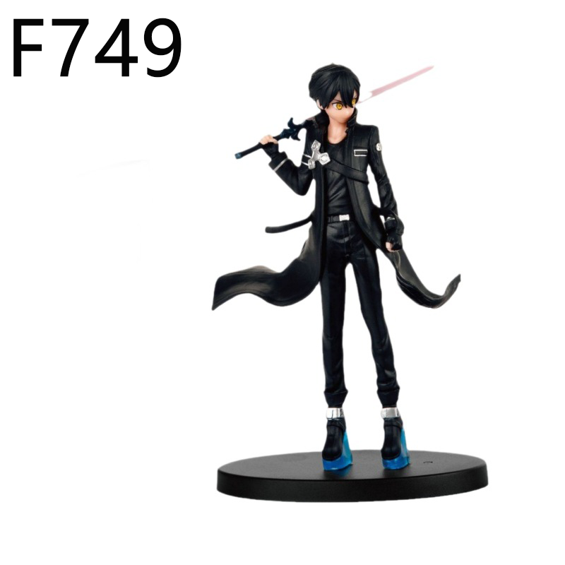 Sword Art Online Kirito Statue Figure Standing Pose Premium Collection Anime Model Toy Fans Desk Decoration