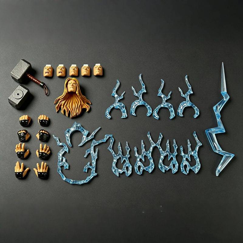Thor Action Figure Dynamic Pose Superhero Collection Premium Marvel Inspired Model Toy Collectors and Fans