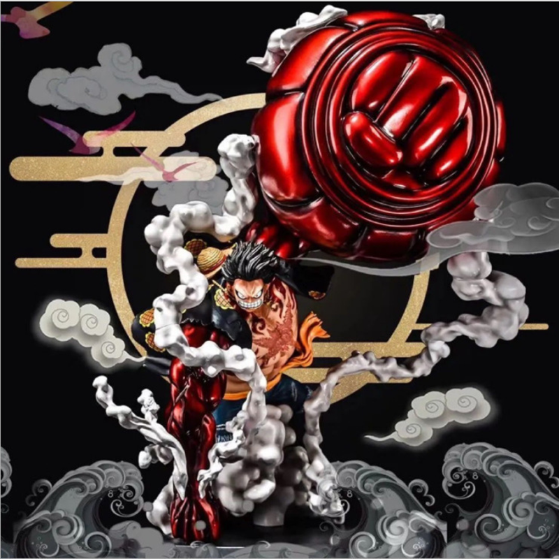 One Piece Monkey D Luffy Gear 4 Boundman Statue Figure Premium Anime Collection Detailed Model Toy Fans