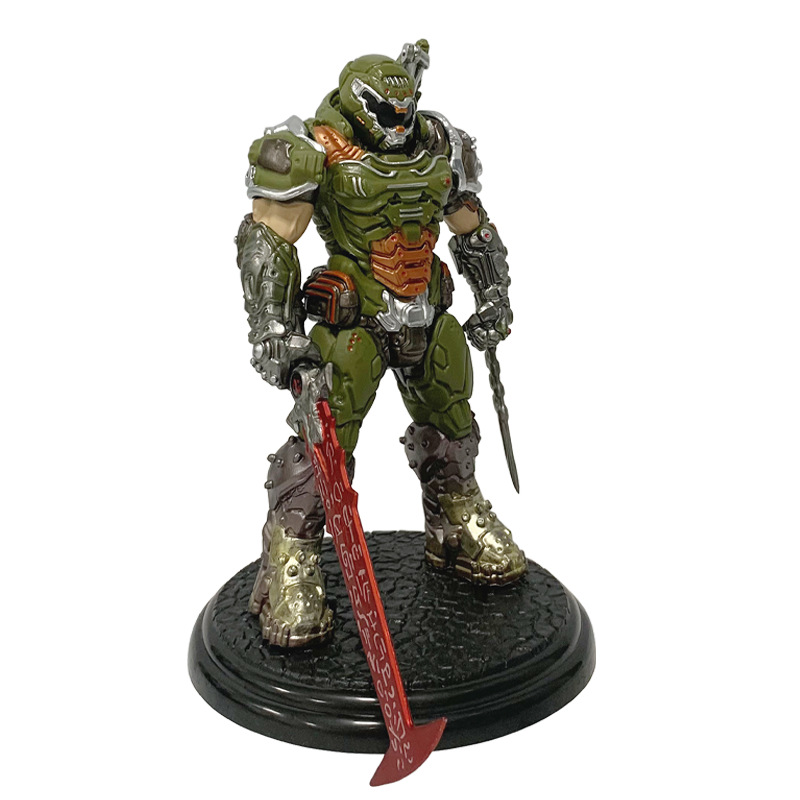 DOOM Eternal Doom Slayer Statue Figure Premium Collection Detailed Gaming Model Toy Video Game Fans Collectors