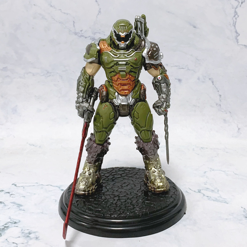 DOOM Eternal Doom Slayer Statue Figure Premium Collection Detailed Gaming Model Toy Video Game Fans Collectors