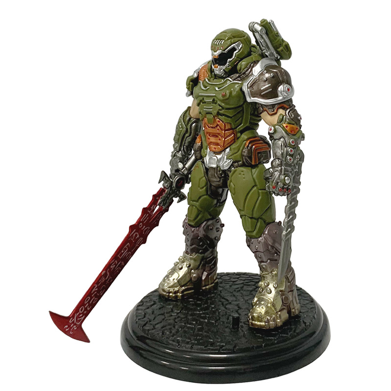 DOOM Eternal Doom Slayer Statue Figure Premium Collection Detailed Gaming Model Toy Video Game Fans Collectors