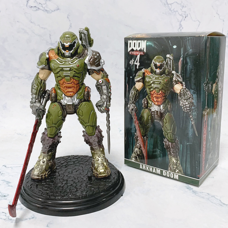 DOOM Eternal Doom Slayer Statue Figure Premium Collection Detailed Gaming Model Toy Video Game Fans Collectors