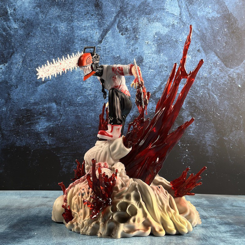 Chainsaw Man Statue Figure Premium Anime Collection Detailed Model Toy Fans Home Office Shelf Decoration