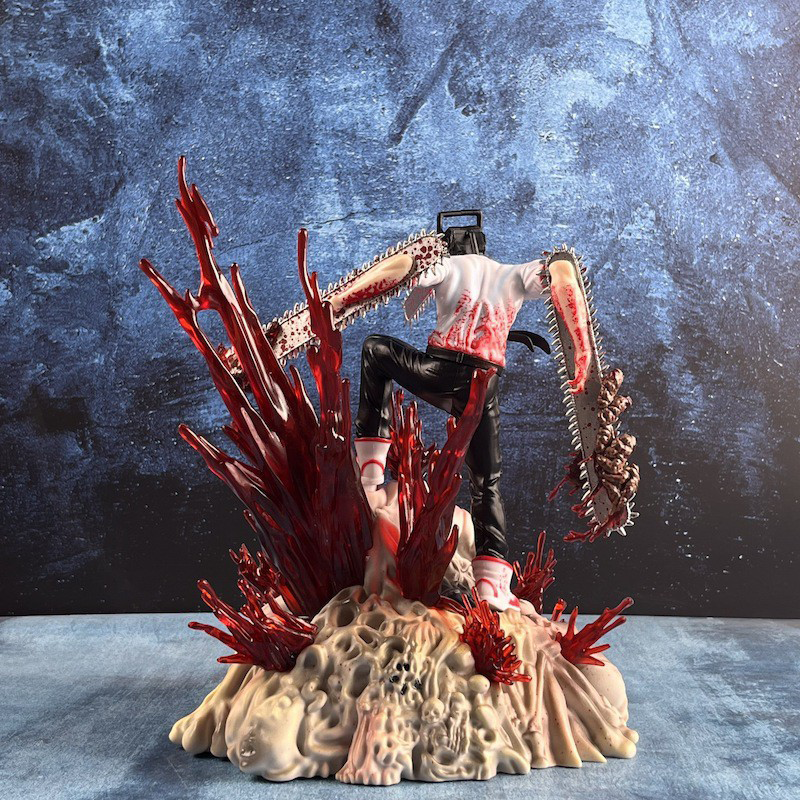 Chainsaw Man Statue Figure Premium Anime Collection Detailed Model Toy Fans Home Office Shelf Decoration
