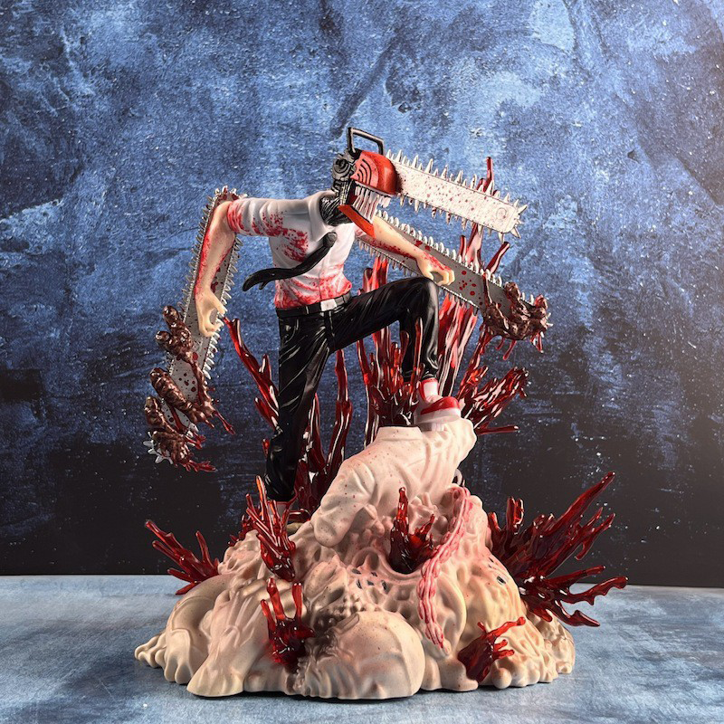 Chainsaw Man Statue Figure Premium Anime Collection Detailed Model Toy Fans Home Office Shelf Decoration
